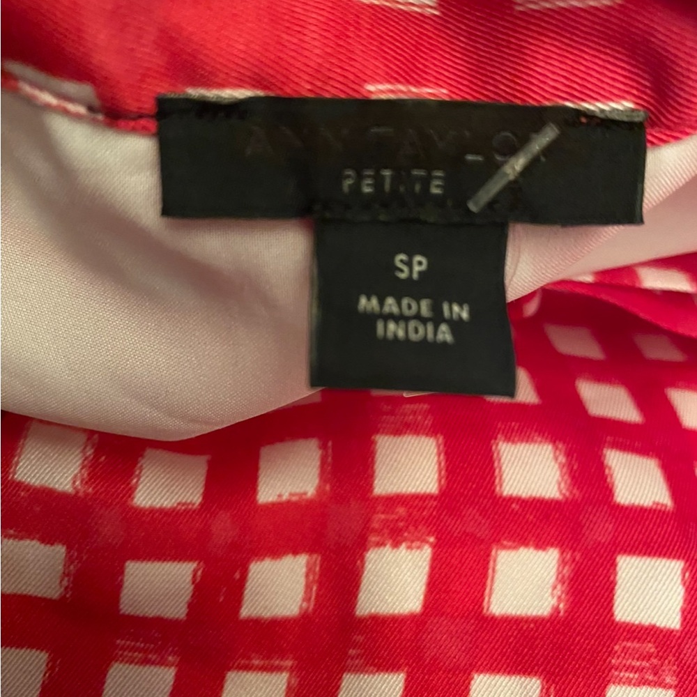 Ann Taylor Red and White Gingham Dress - Picture 6 of 6